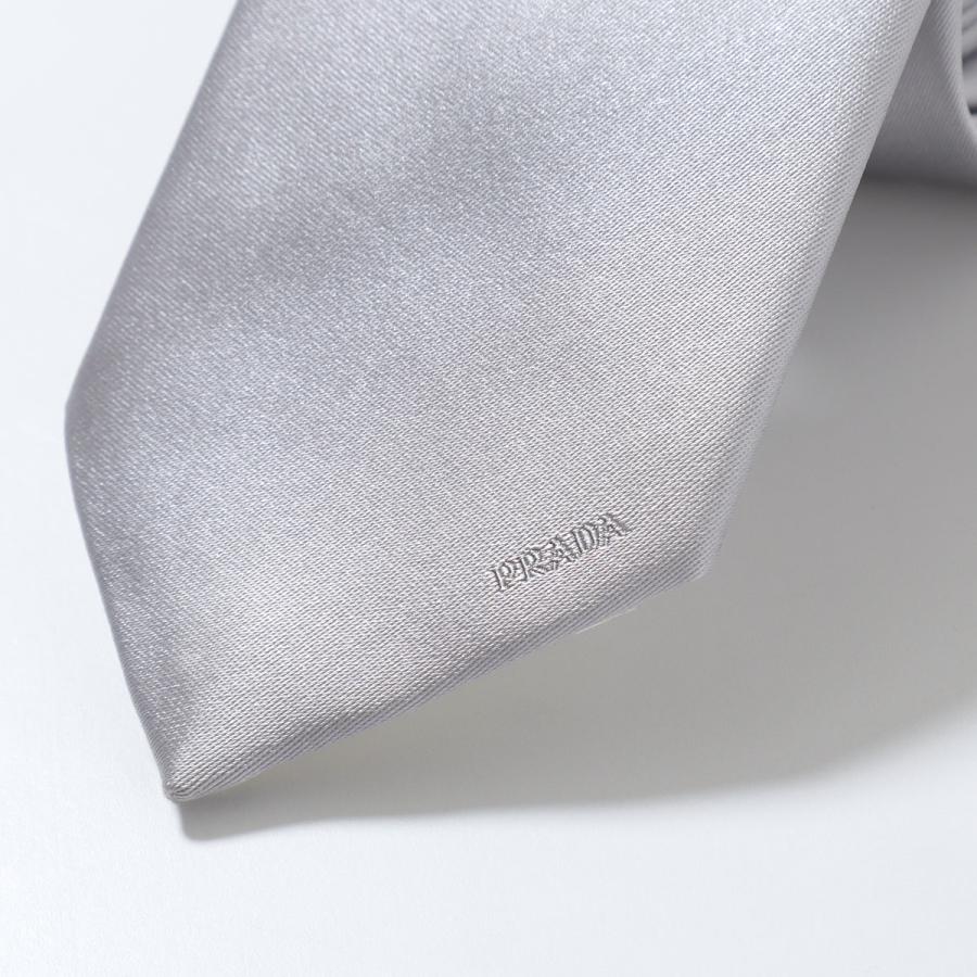 PRADA（プラダ） ネクタイ UCR77 WCJ メンズ シルク サテン レタリング