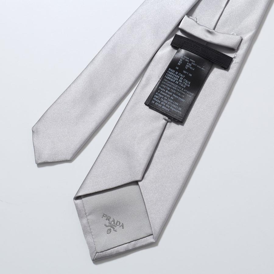 PRADA（プラダ） ネクタイ UCR77 WCJ メンズ シルク サテン レタリング