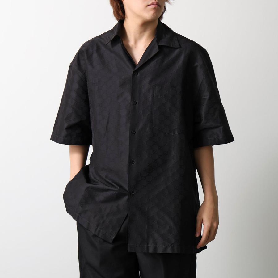 GUCCI（グッチ） シャツ 819356 Z7AM2 メンズ 半袖 GGロゴ シルク混