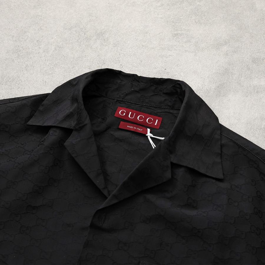 GUCCI（グッチ） シャツ 819356 Z7AM2 メンズ 半袖 GGロゴ シルク混