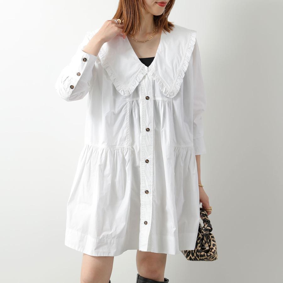 GANNI（ガニー） ワンピース Mini Shirt Dress F8634 レディース