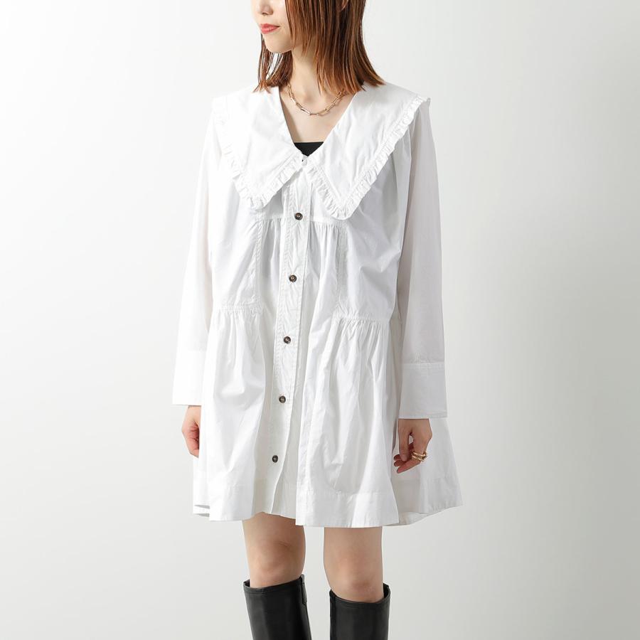 GANNI（ガニー） ワンピース Mini Shirt Dress F8634 レディース