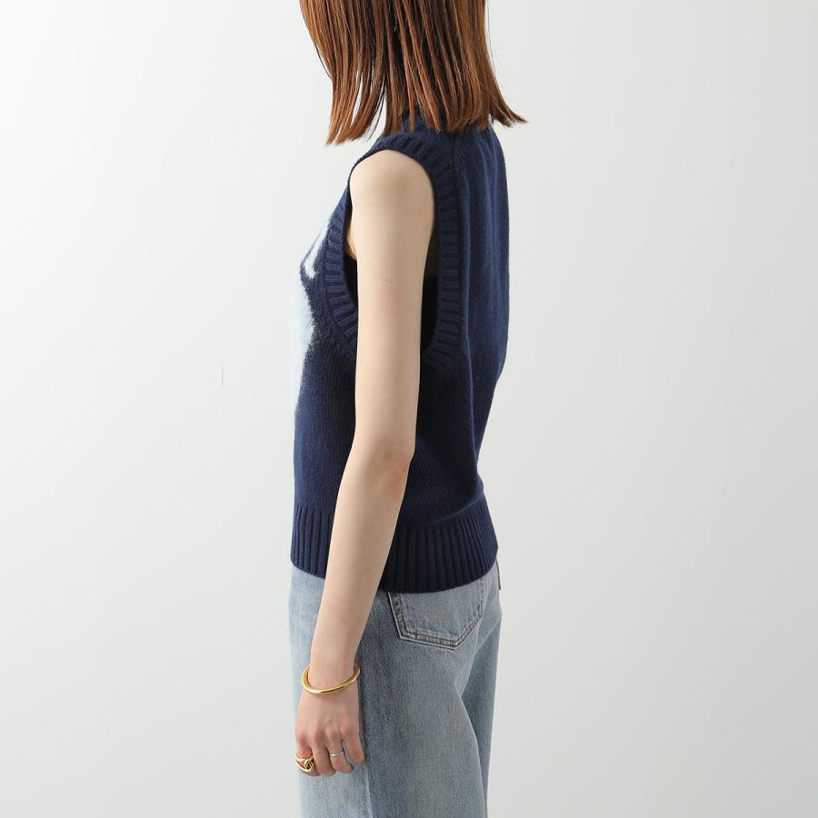 GANNI（ガニー） ニットベスト Graphic Soft Wool Mix Vest K2219