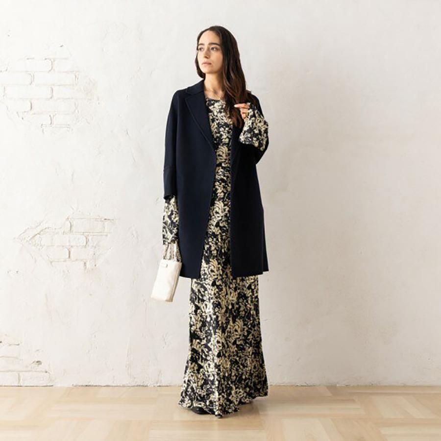 GANNI（ガニー） ワンピース Printed Satin Maxi Dress F9200