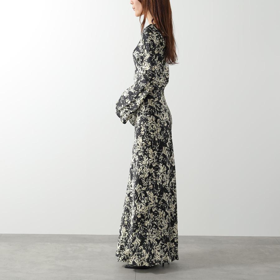 GANNI（ガニー） ワンピース Printed Satin Maxi Dress F9200