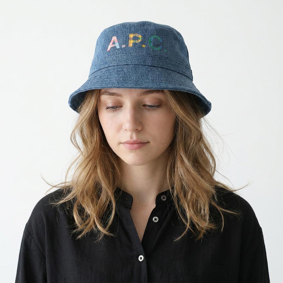 A.P.C. アーペーセー　バケットハット バケハ　帽子　ネイビー 58 A.P.C.（アーペーセー） APC A.P.C. バケットハット bob mark COGUG