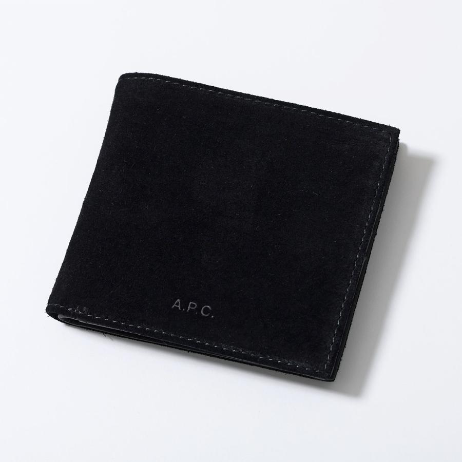 A.P.C. 未使用　アーペーセー　ブラックレザーケース　財布 A.P.C.（アーペーセー） APC A.P.C. 二つ折り財布 NEW PORTEFEUILLE