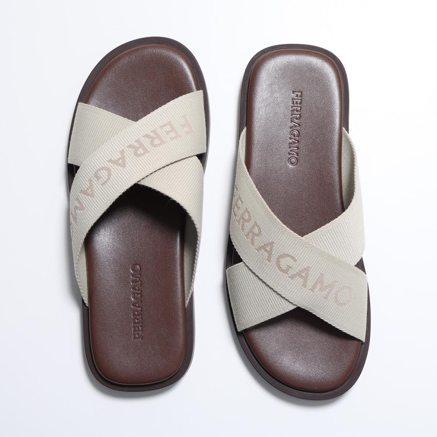 FERRAGAMO（フェラガモ） サンダル FENICE TEX 763203 メンズ クロス