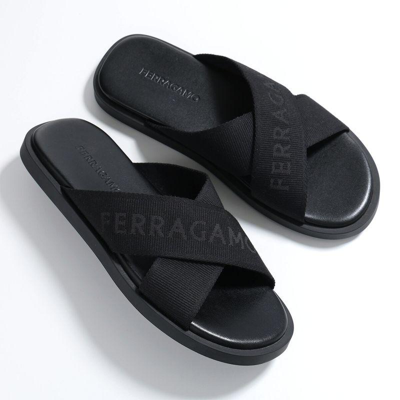 FERRAGAMO（フェラガモ） サンダル FENICE TEX 763204 メンズ クロス