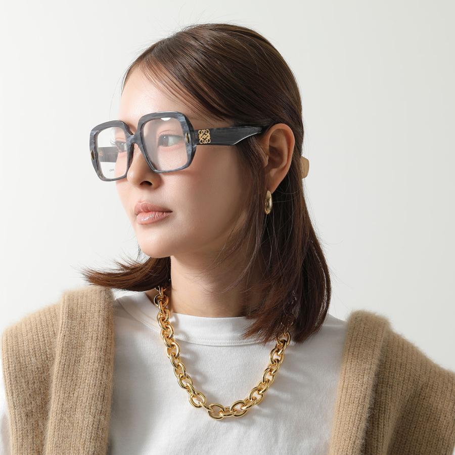 LOEWE（ロエベ） メガネ LW50076I レディース スクエア型 アナグラム