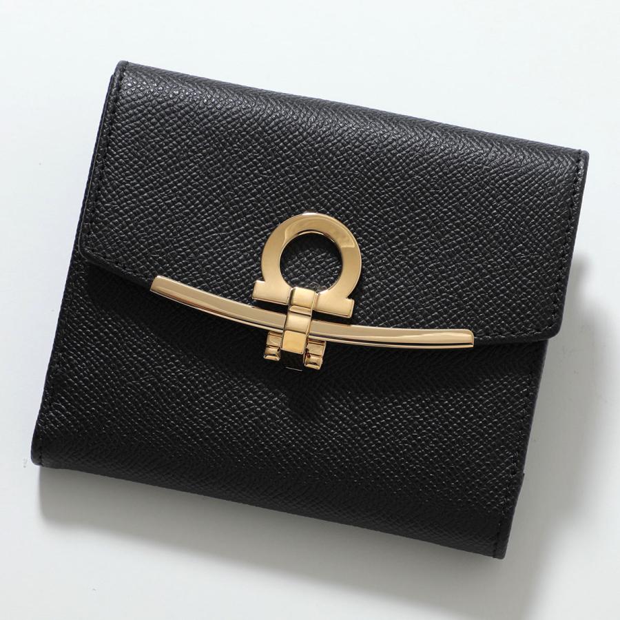 FERRAGAMO（フェラガモ） 二つ折り財布 GANCINI ガンチーニ 22C877