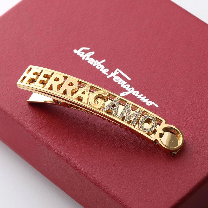 FERRAGAMO（フェラガモ） ヘアクリップ AMO LETTERING HAIR CLIP