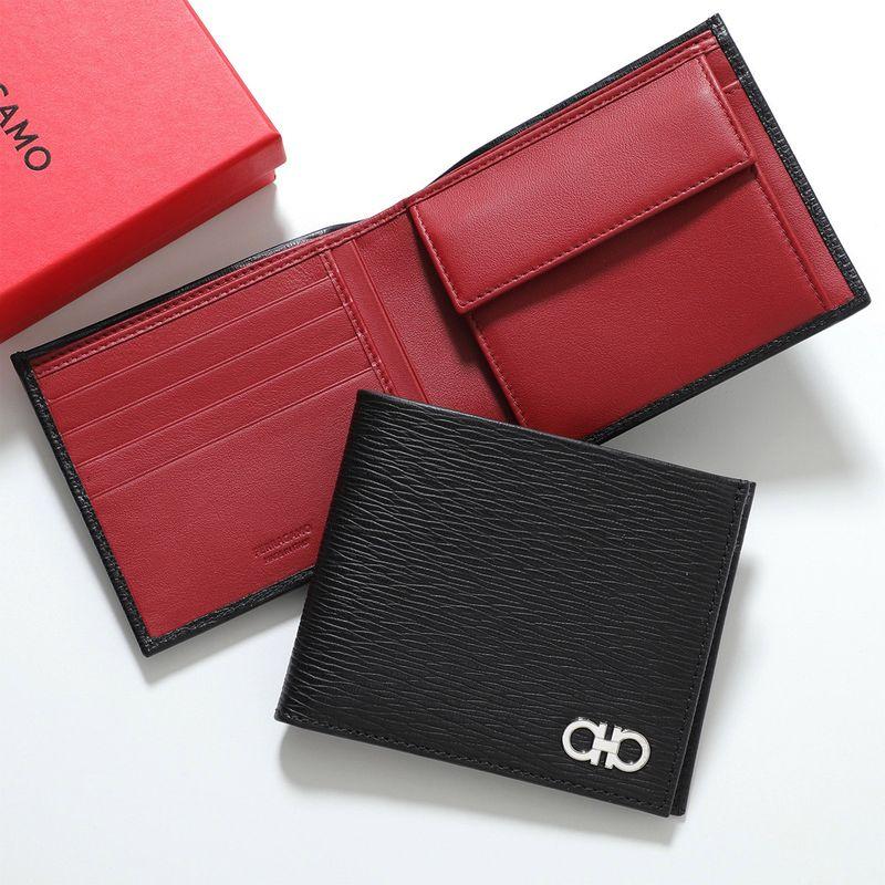 FERRAGAMO（フェラガモ） 二つ折り財布 66A065 685986 メンズ レザー