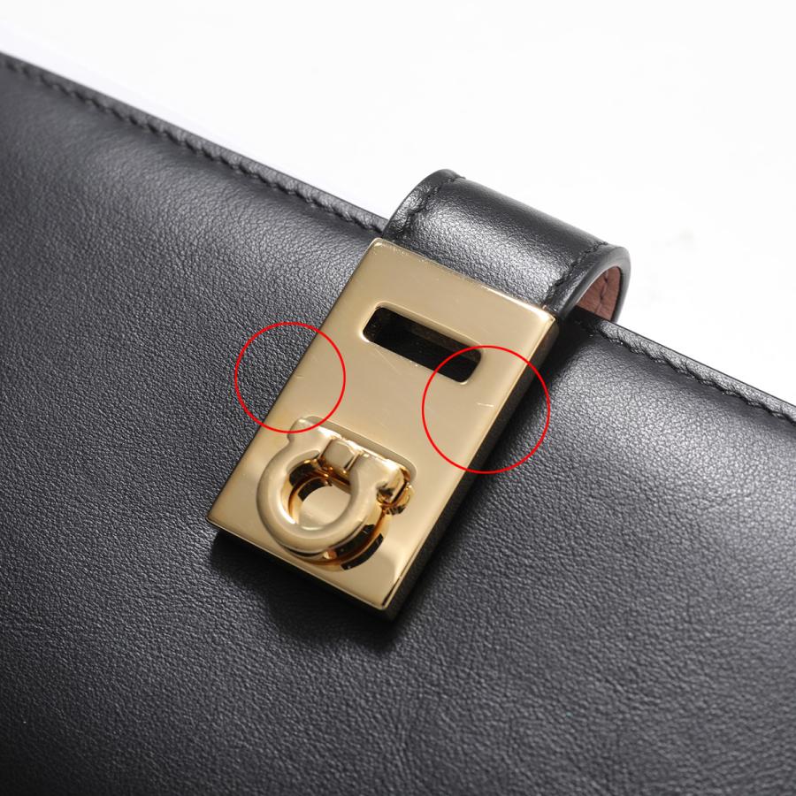 FERRAGAMO（フェラガモ） 【訳あり】FERRAGAMO 二つ折り長財布 HUG