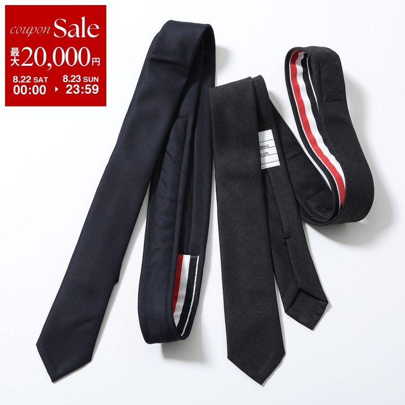 THOM BROWNE トムブラウン ネクタイ 紺 トリコロール mb-y_mnl001a