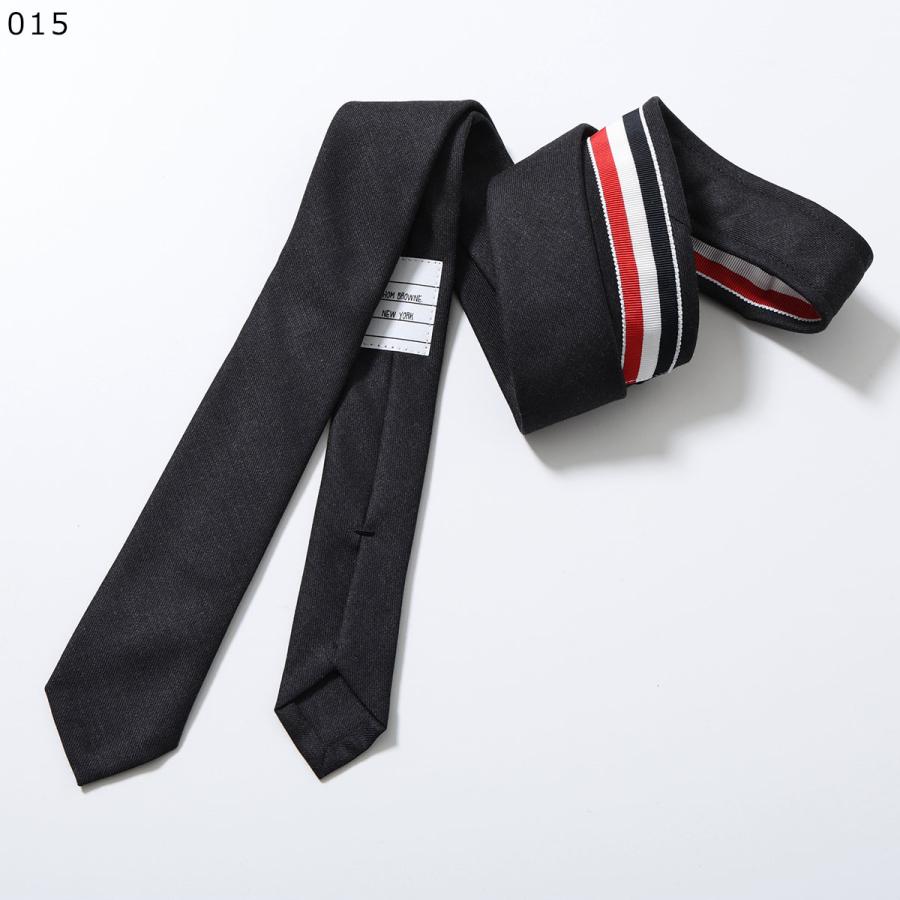 メンズ 新品 THOM BROWNE トムブラウン ネクタイ ナロータイ チャコール