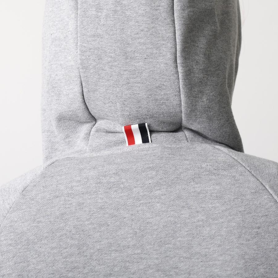 希少✨トムブラウン パーカー 4bar トリコロール ダブルジップ グレー 00 THOM BROWNE（トム ブラウン） ジップアップパーカー MJT022H-00535