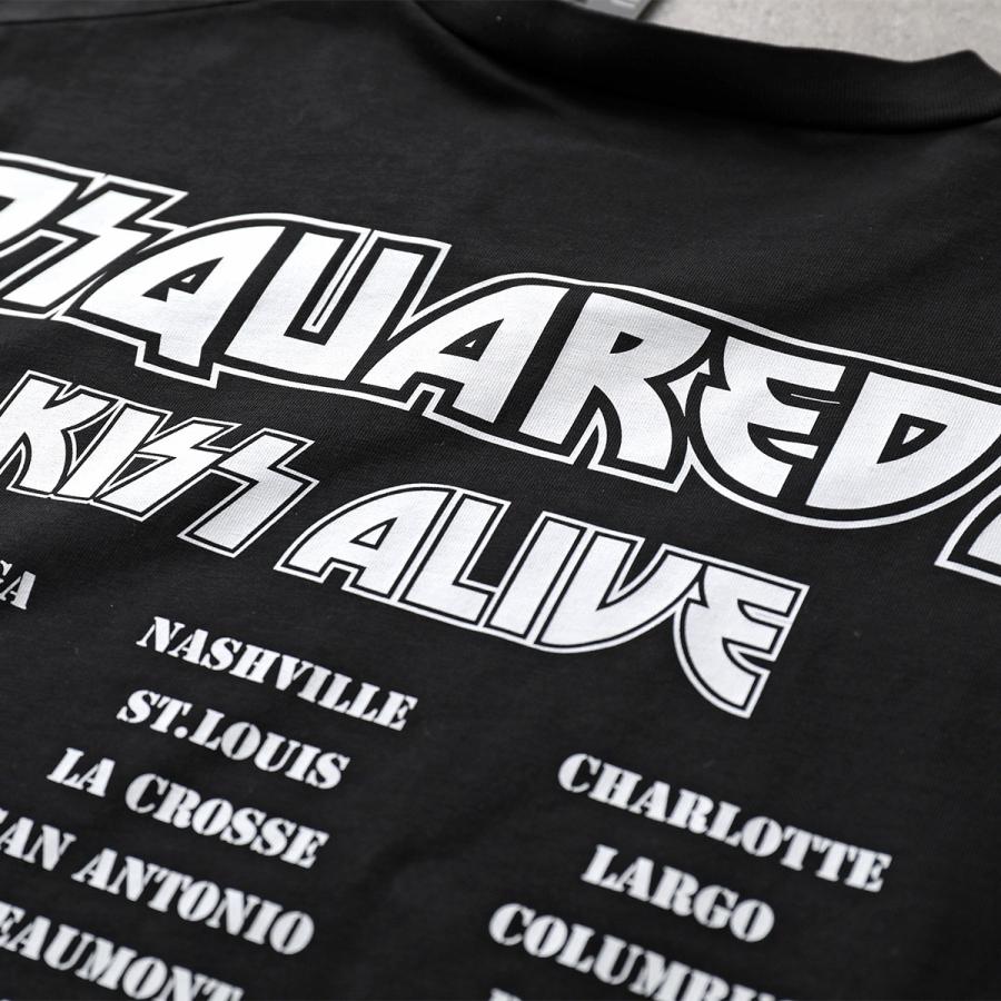 DSQUARED2 スパンコールロゴ Tシャツ おそらく手に入らないXXL DSQUARED2（ディースクエアード） × KISS キッス コラボ Tシャツ