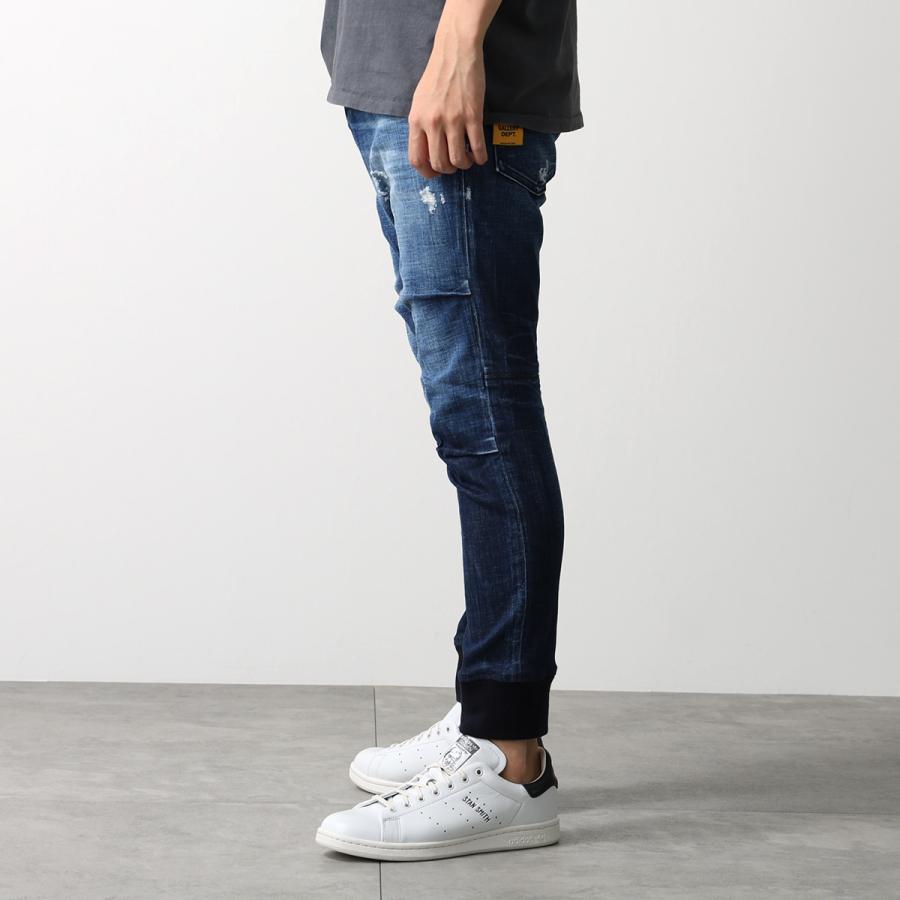 ディースクエアード  S71LA0809 サイドラインダメージ加工デニムパンツ メンズ 46 DSQUARED2（ディースクエアード） ジーンズ Track Denim Pant トラック