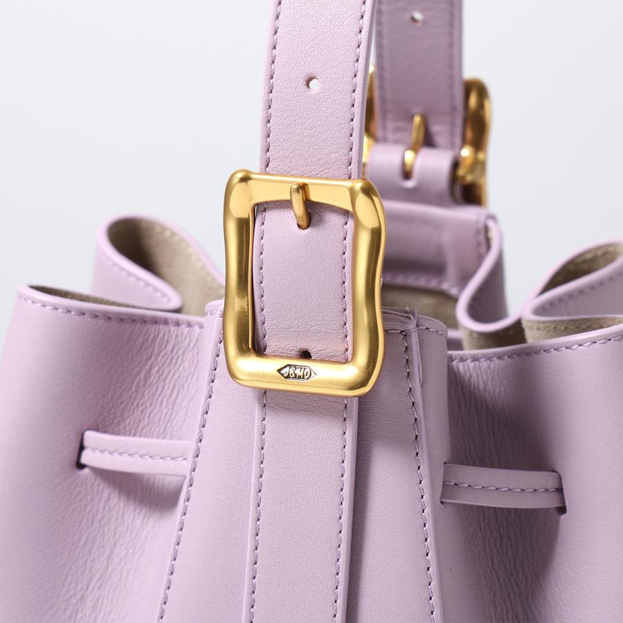J&M DAVIDSON 高級レザー ブライドル ハンドバッグ ターンロック J&M