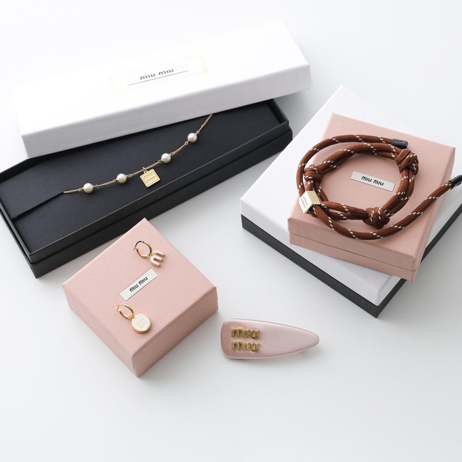 miu miu（ミュウミュウ） ピアス 5IO514 2G9S レディース メタル ロゴ
