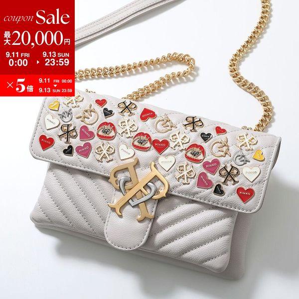 PINKO（ピンコ） ショルダーバッグ DOUBLE P MINI SOFT V QUILT 1P21XN