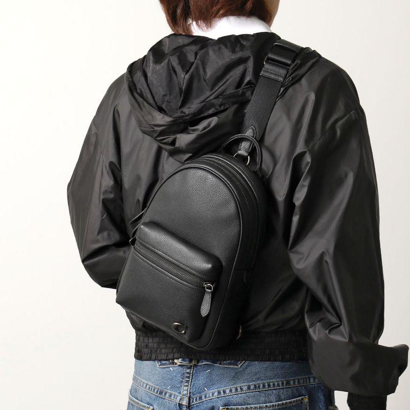 COACH/コーチ チャーター レザーボディバッグ CP162 ブラック COACH（コーチ） ボディバッグ CHARTER PCK チャーターパック CP162