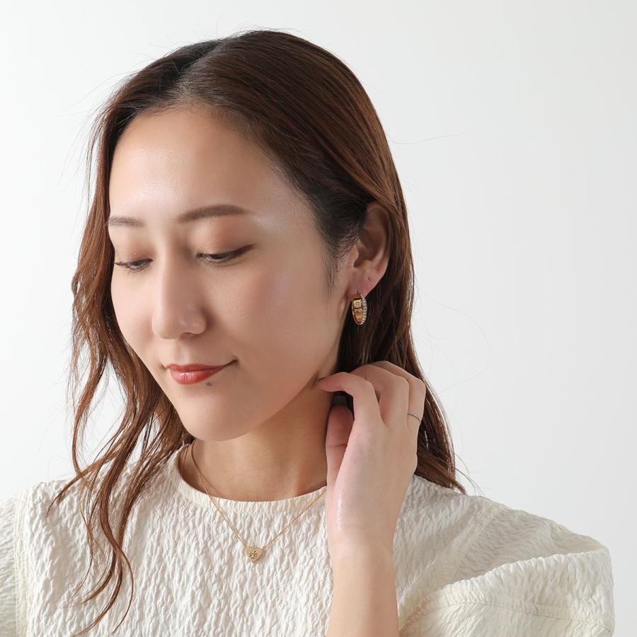 TORY BURCH（トリーバーチ） フープピアス ICON PAVE DOUBLE アイコン