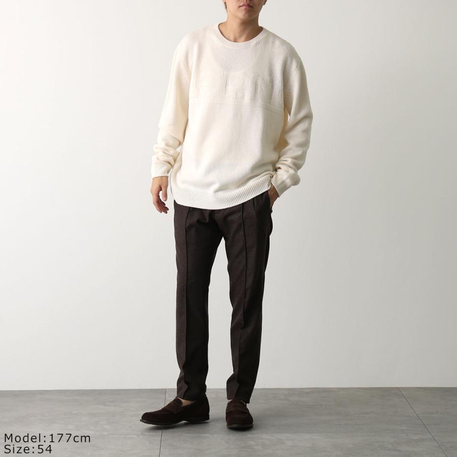 HERNO（ヘルノ） セーター MG000192 70100 メンズ エンボスロゴ クルー