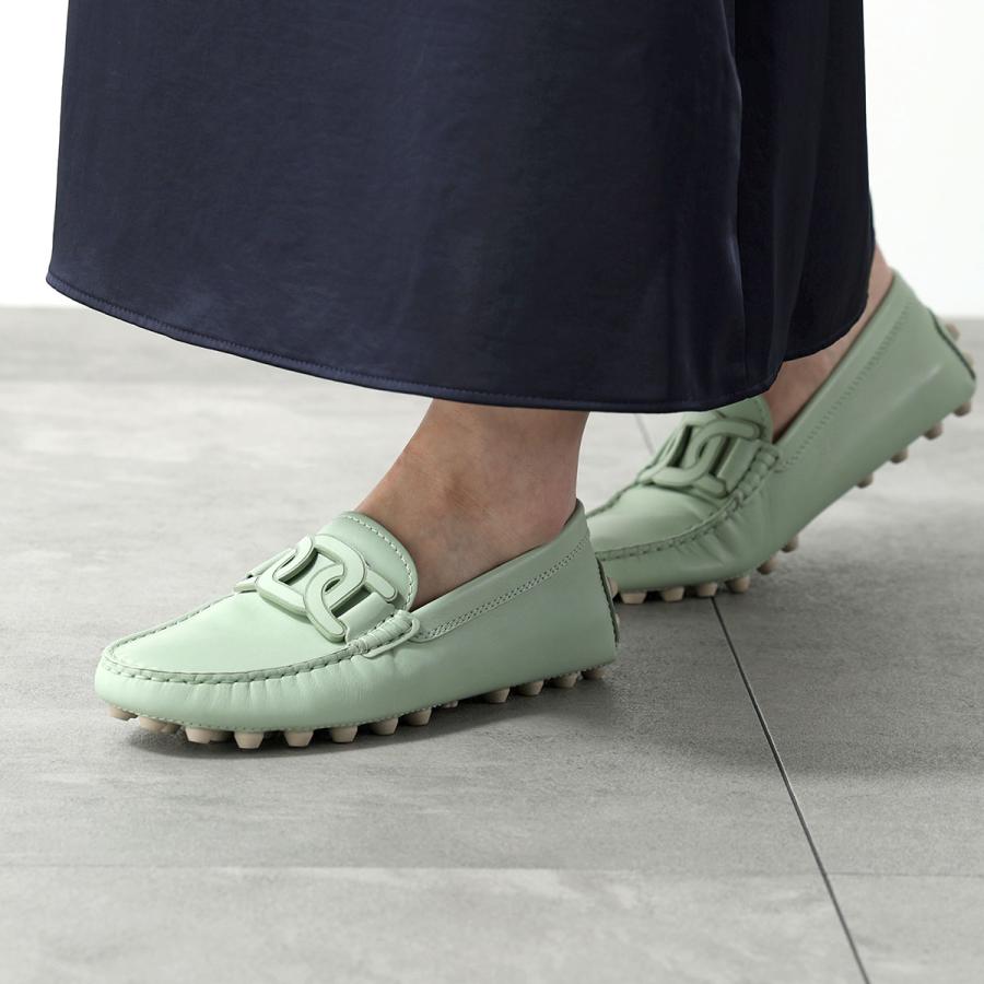未使用級✨　TOD's　ケイト　チェーンモチーフ　パンプス　グリーン TOD'S（トッズ） TODS ドライビングシューズ KATE GOMMINO ケイト