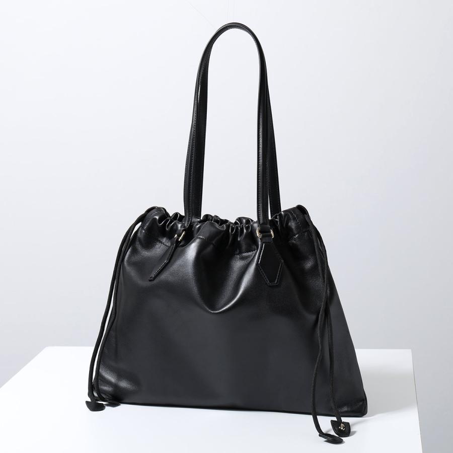 ■JIMMY CHOO(ジミーチュウ) 良品/トートバッグ / ブラック 黒 JIMMY CHOO（ジミーチュウ） トートバッグ DRAWSTRING TOTE/M U ZKP