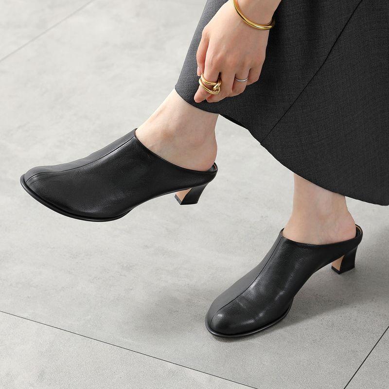 アトリエブルージュ ミュール ATELIER BRUGGE アトリエブルージュ ミュール Oblique mules