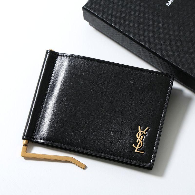 SAINT LAURENT サンローラン 二つ折り財布 607738 02G0W メンズ レザー