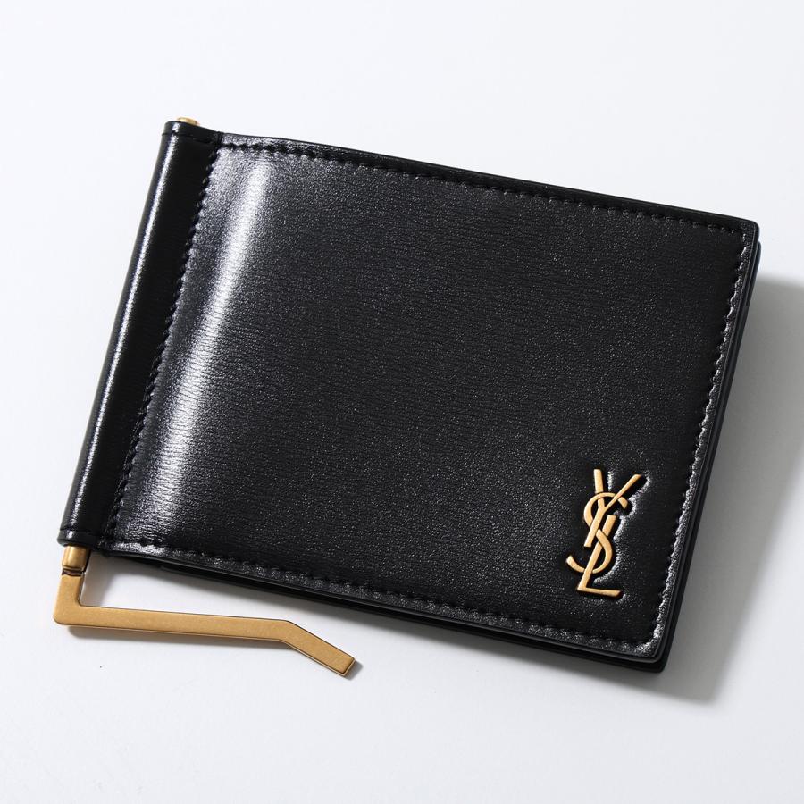 SAINT LAURENT サンローラン 二つ折り財布 607738 02G0W メンズ レザー