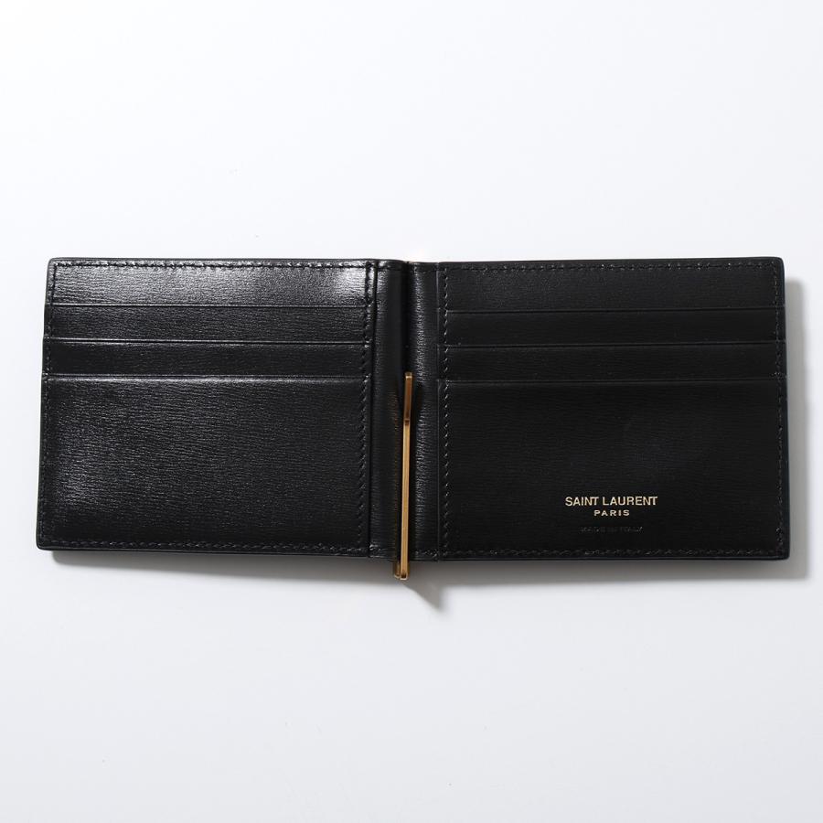 SAINT LAURENT サンローラン 二つ折り財布 607738 02G0W メンズ レザー