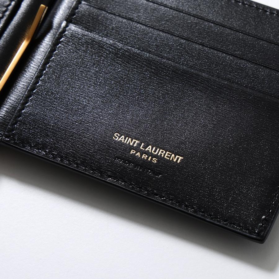 SAINT LAURENT サンローラン 二つ折り財布 607738 02G0W メンズ レザー
