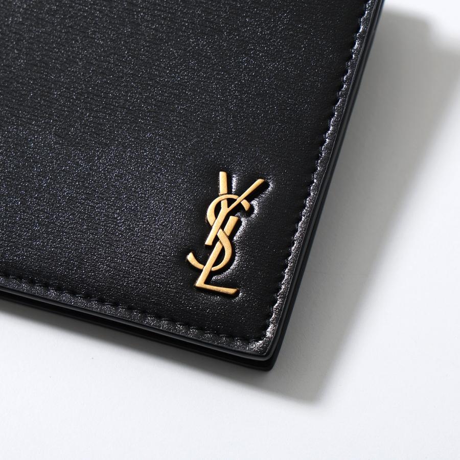 SAINT LAURENT サンローラン 二つ折り財布 607738 02G0W メンズ レザー