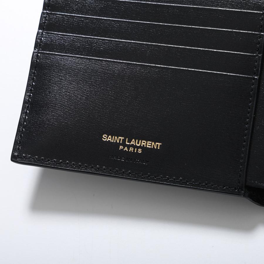 SAINT LAURENT サンローラン 二つ折り財布 607727 02G0W メンズ