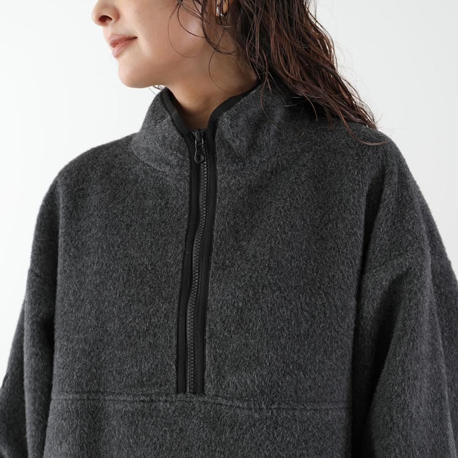 YENN イエン プルオーバー SHAGGY HALF ZIP JACKET シャギー ハーフ