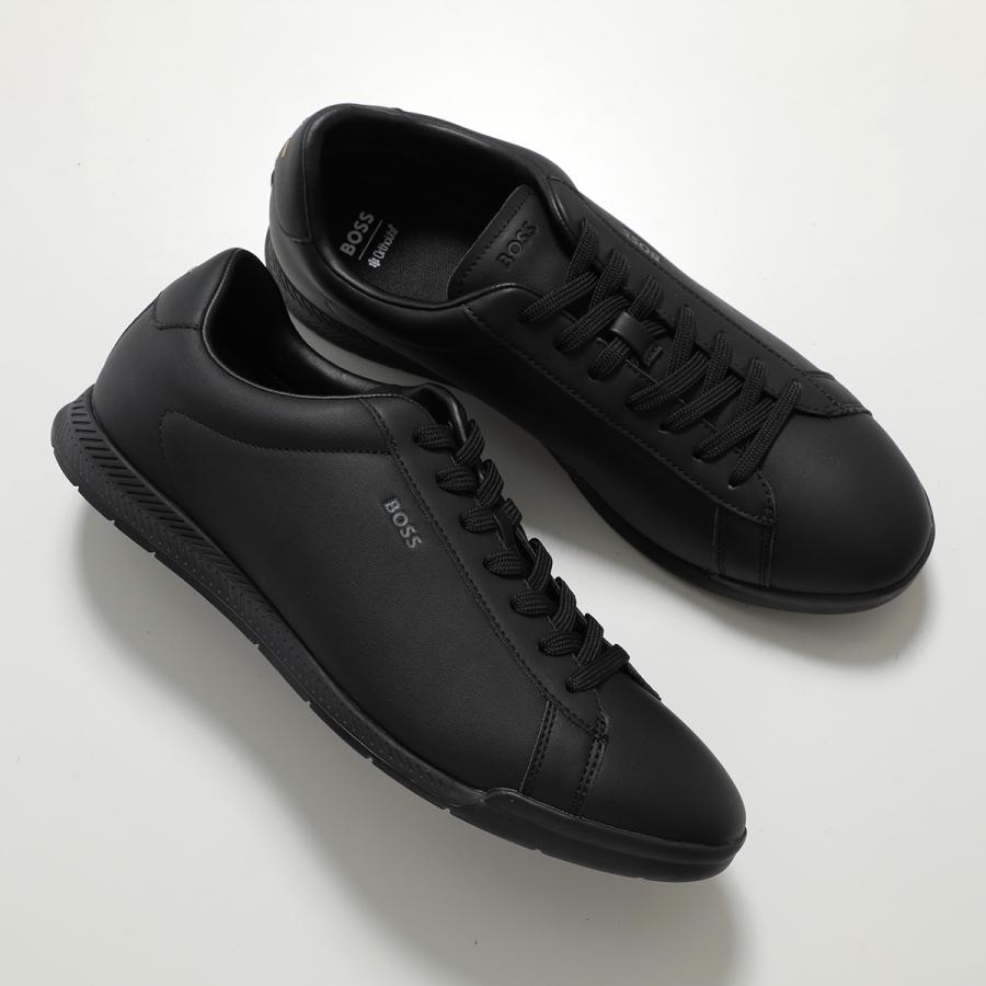 【極美品】HUGO BOSSヒューゴボス 現行 レザーシューズ ネイビー 41 HUGO BOSS（ヒューゴ・ボス） スニーカー Nitan_Lowp_pltd ニタン