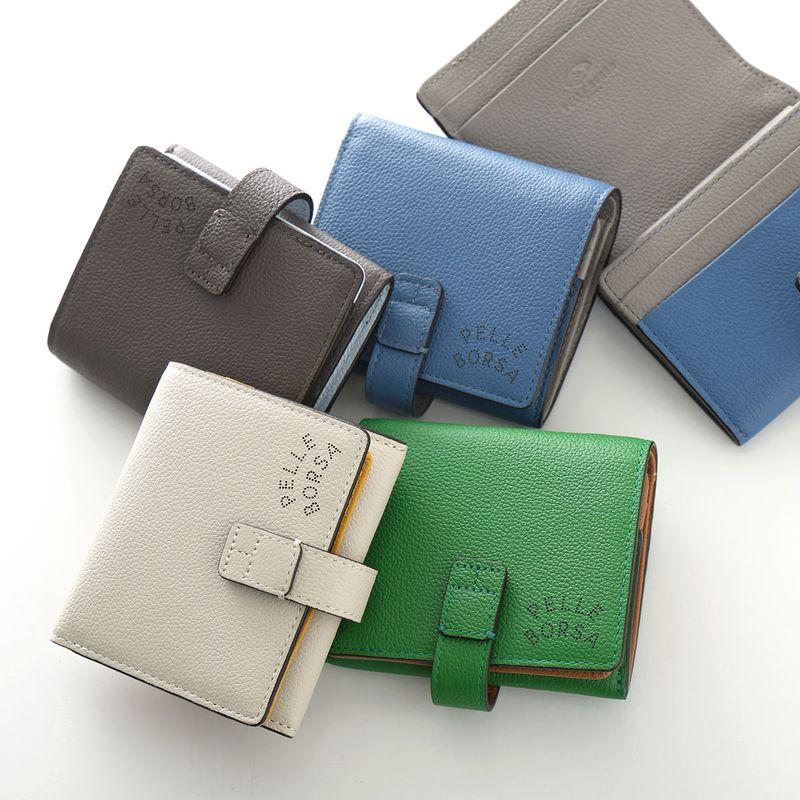 PELLE BORSA ペレボルサ /Very Goods レザー 二つ折り財布 PELLE BORSA ペレボルサ 二つ折り ミニ財布 Very Goods 7202