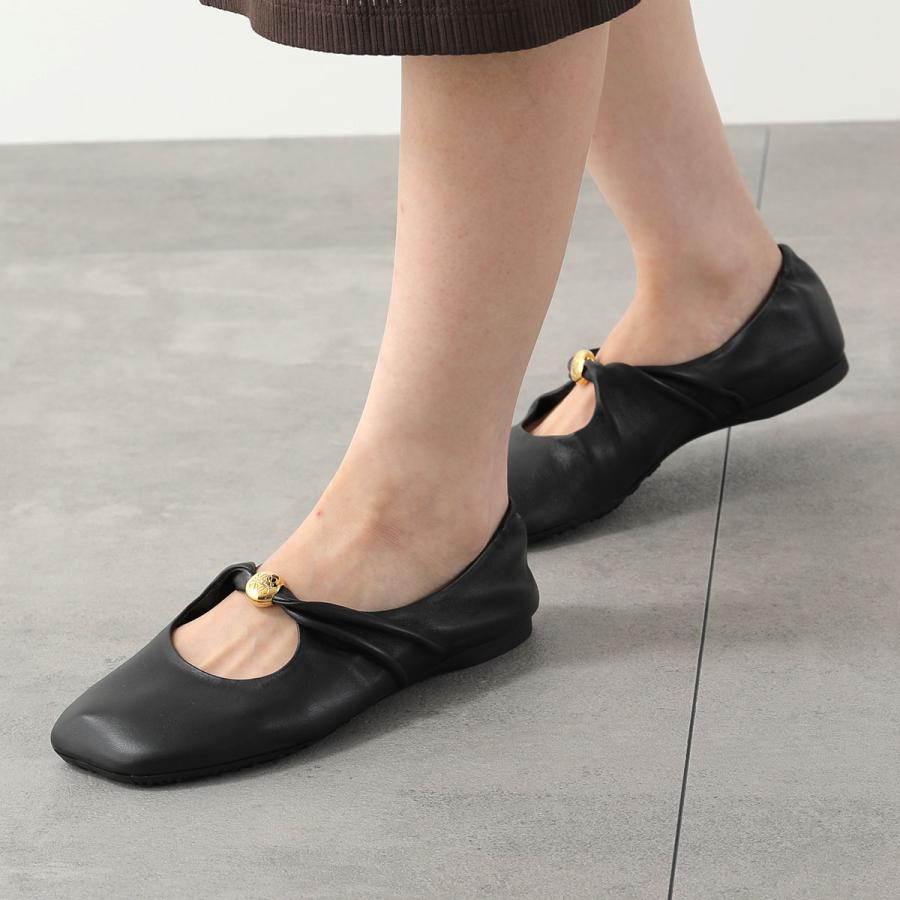 Ta　LOEWE/ロエベUチップドレスシューズ 26cm シューツリー付き LOEWE（ロエベ） パンプス PEBBLE SOFT BALLERINA ペブル ソフト
