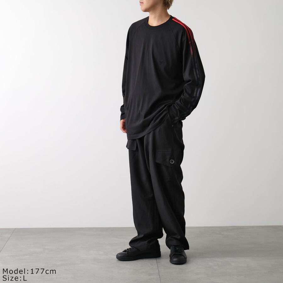 Y-3 ワイスリー Tシャツ OVERSIZED GRADIENT STRIPES LONG SLEEVE TEE