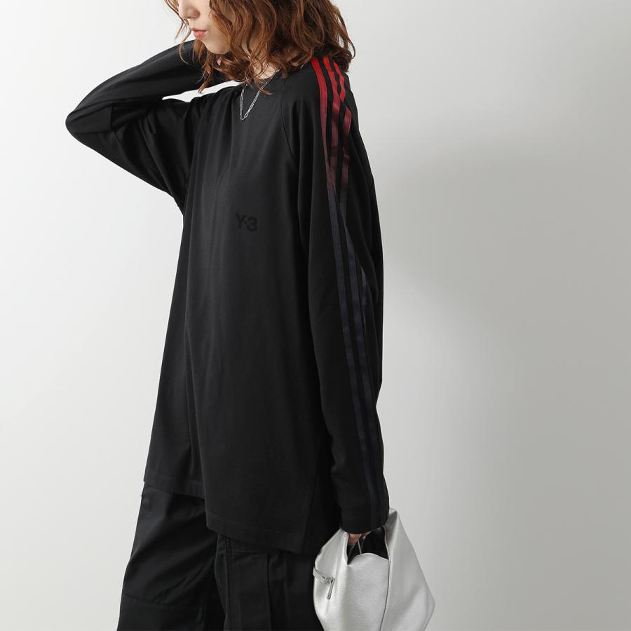 Y-3 ワイスリー Tシャツ OVERSIZED GRADIENT STRIPES LONG SLEEVE TEE