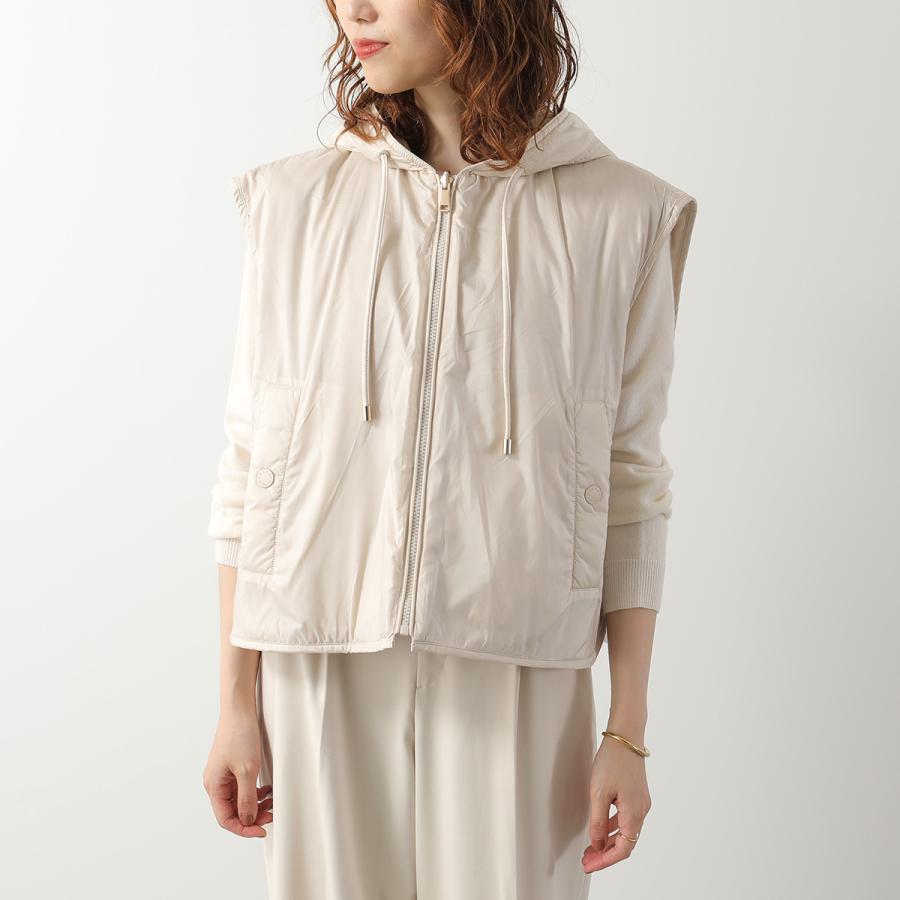 【極美品】Max Mara WEEKEND LINE 中綿ベストアイボリー　42 MAXMARA WEEKEND LINE（マックスマーラウィークエンドライン） WEEKEND