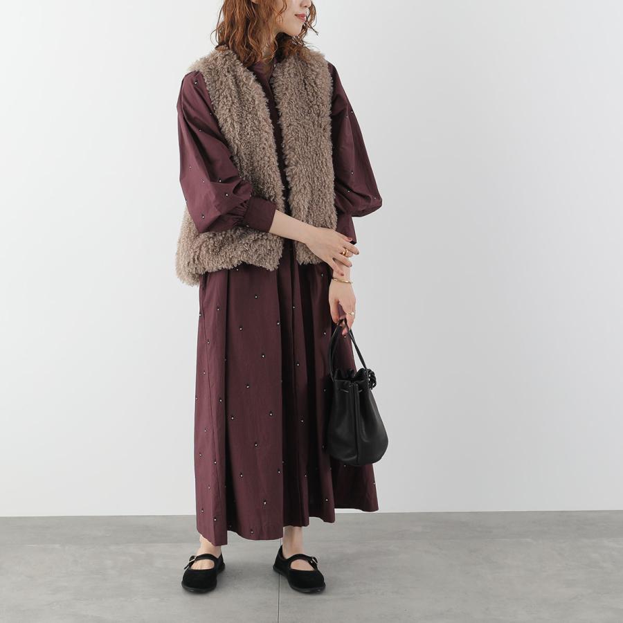 【美品】ne Quittez pasヌキテパ　ドッキングワンピース　七分袖 NE QUITTEZ PAS!（ヌキテパ） ne Quittez pas ワンピース Fine Poplin