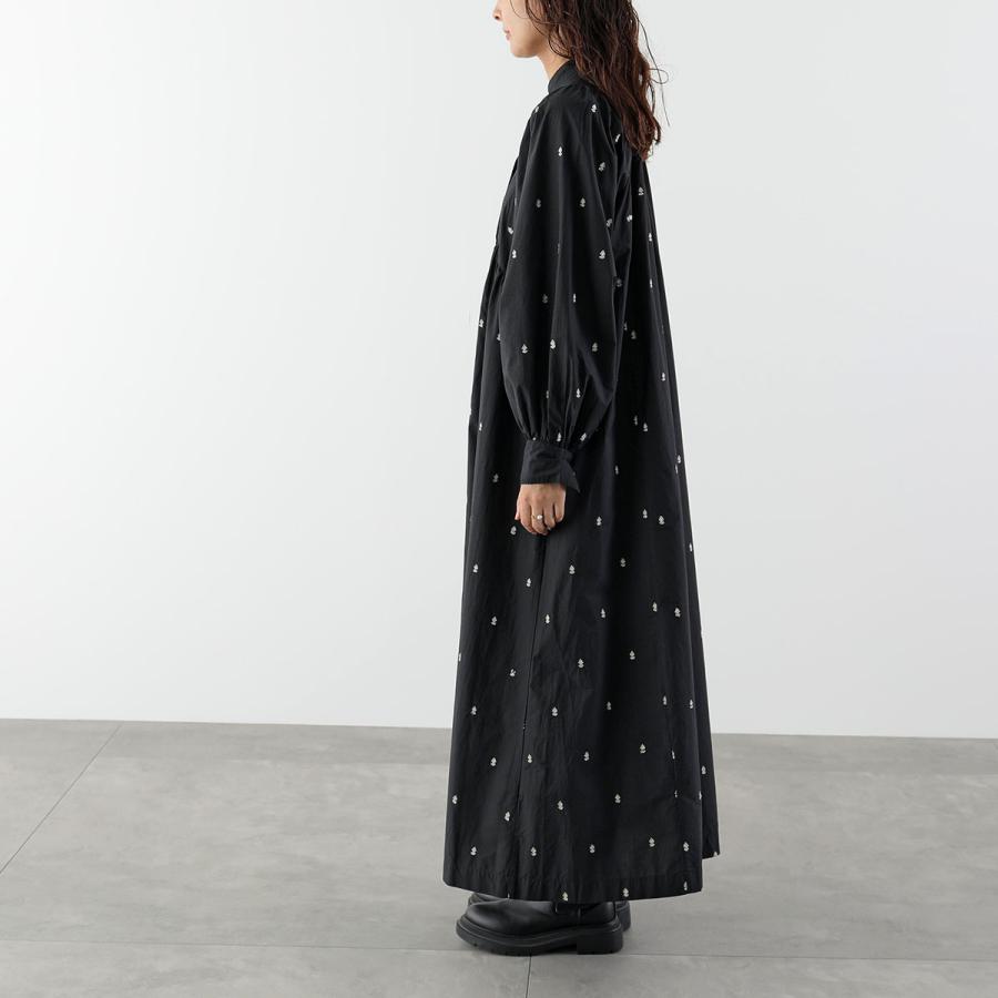 【美品】ne Quittez pasヌキテパ　ドッキングワンピース　七分袖 NE QUITTEZ PAS!（ヌキテパ） ne Quittez pas ワンピース Fine Poplin