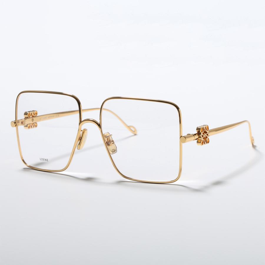 LOEWE（ロエベ） メガネ LW50038U レディース ティアドロップ型 メタル