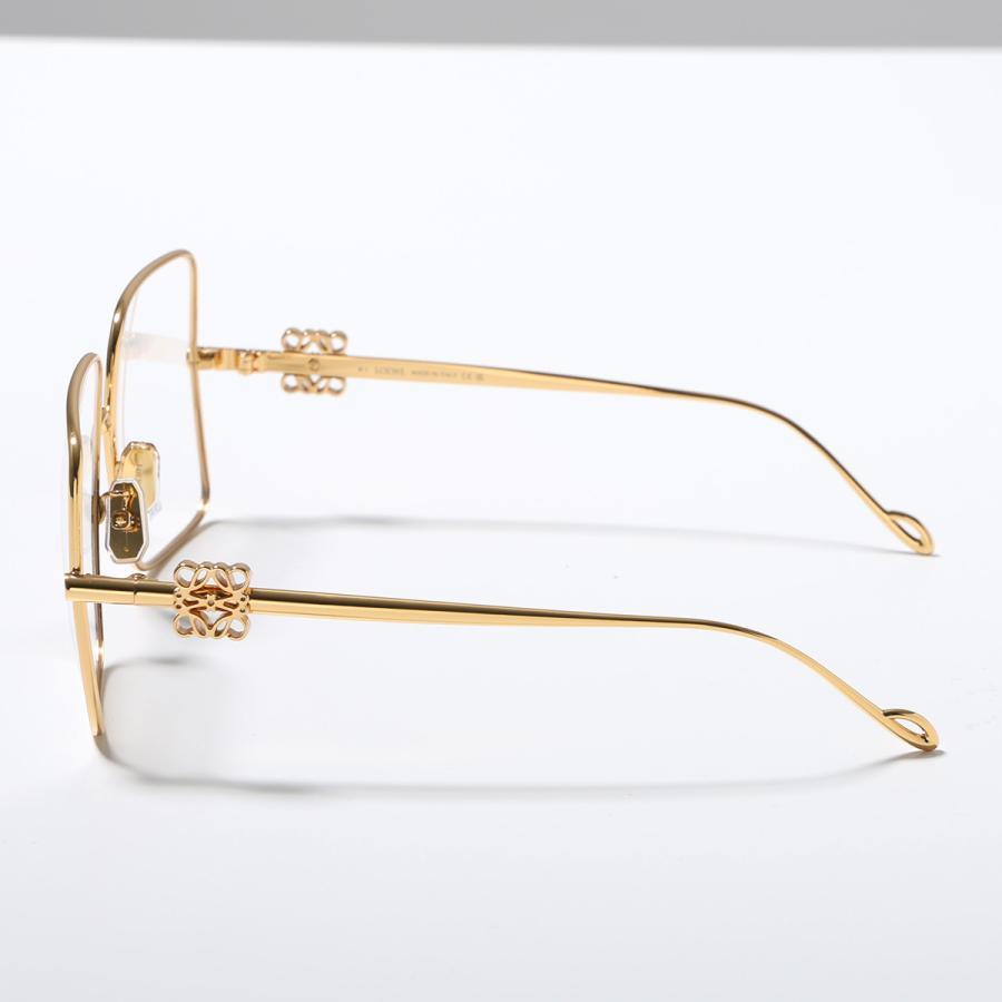 LOEWE（ロエベ） メガネ LW50038U レディース ティアドロップ型 メタル