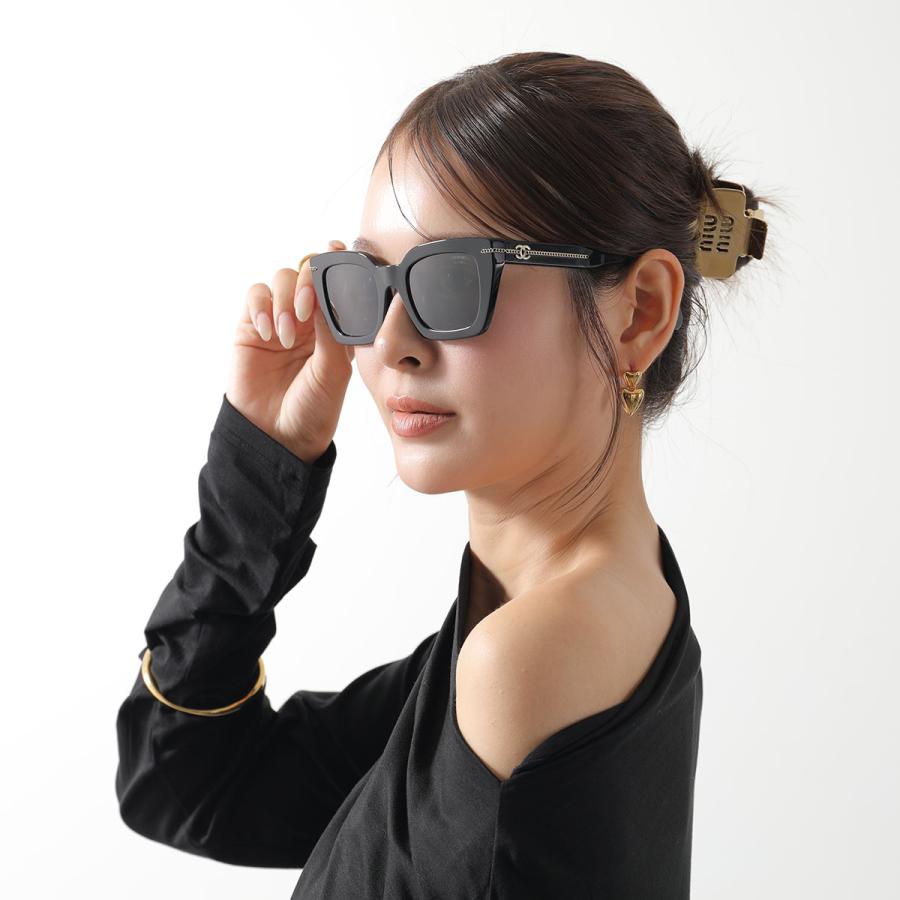 CHANEL サングラス カメリア ロゴ 偏光レンズ 5249-A アイウェア CHANEL（シャネル） サングラス 5509 レディース スクエア型 偏光